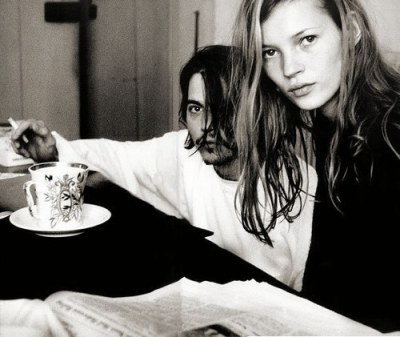 Johnny Depp and Kate Moss