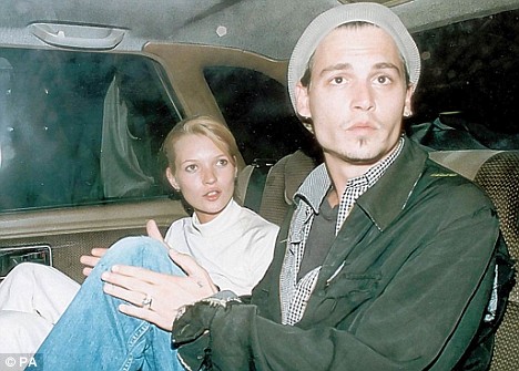 Johnny Depp and Kate Moss