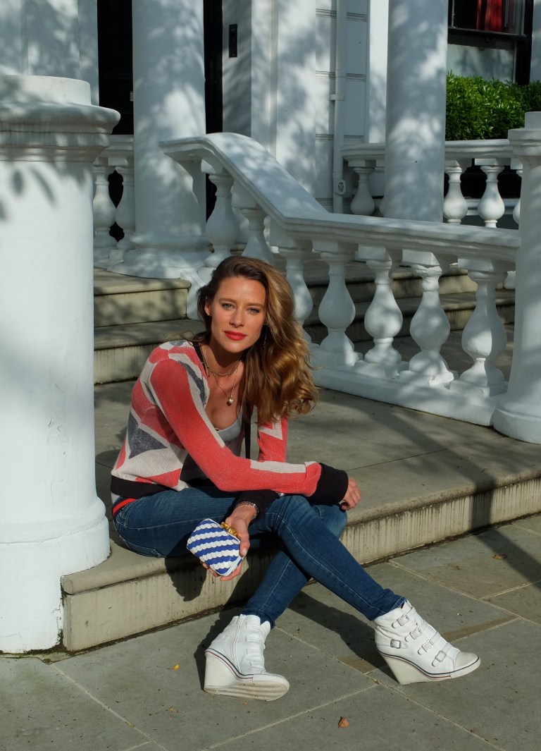 Jocette Coote with Rachael Ruddick Jubilee Clutch Bag