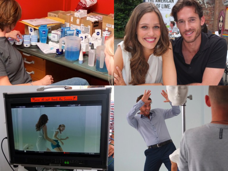 Nivea Aqua Effect, behind scenes