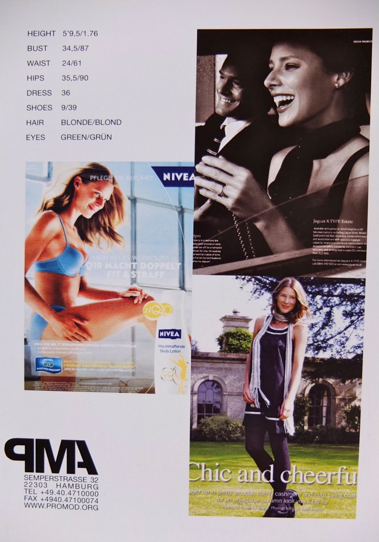 Jocette Coote Model Composite Card