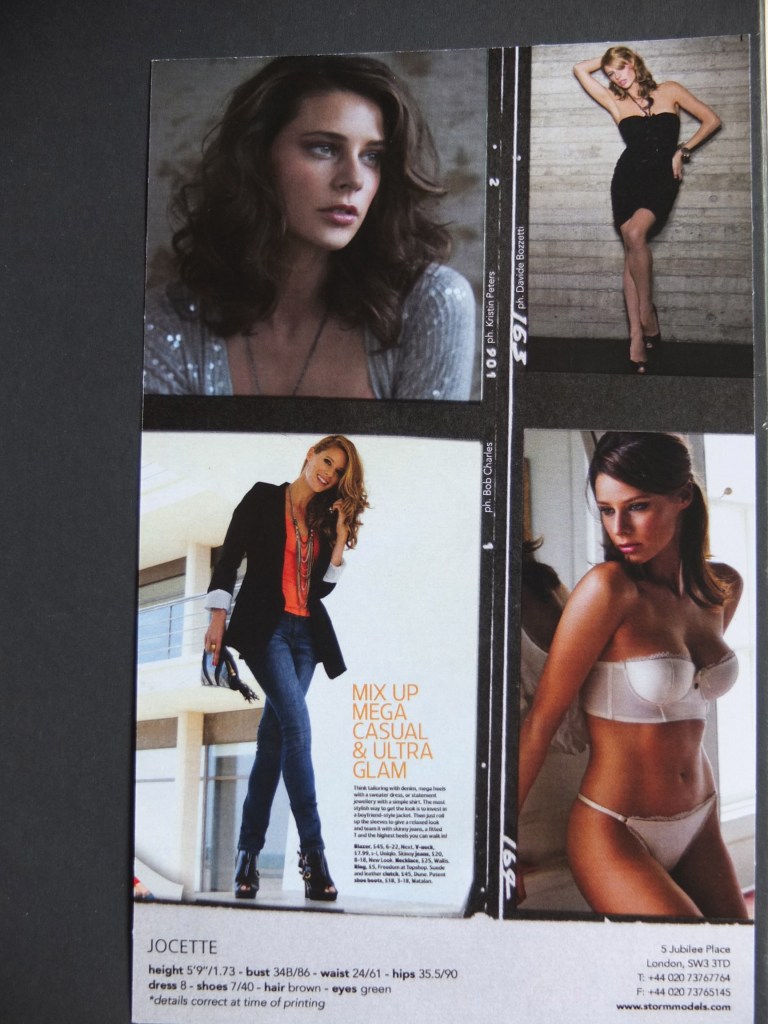 Jocette Coote Model Composite Card