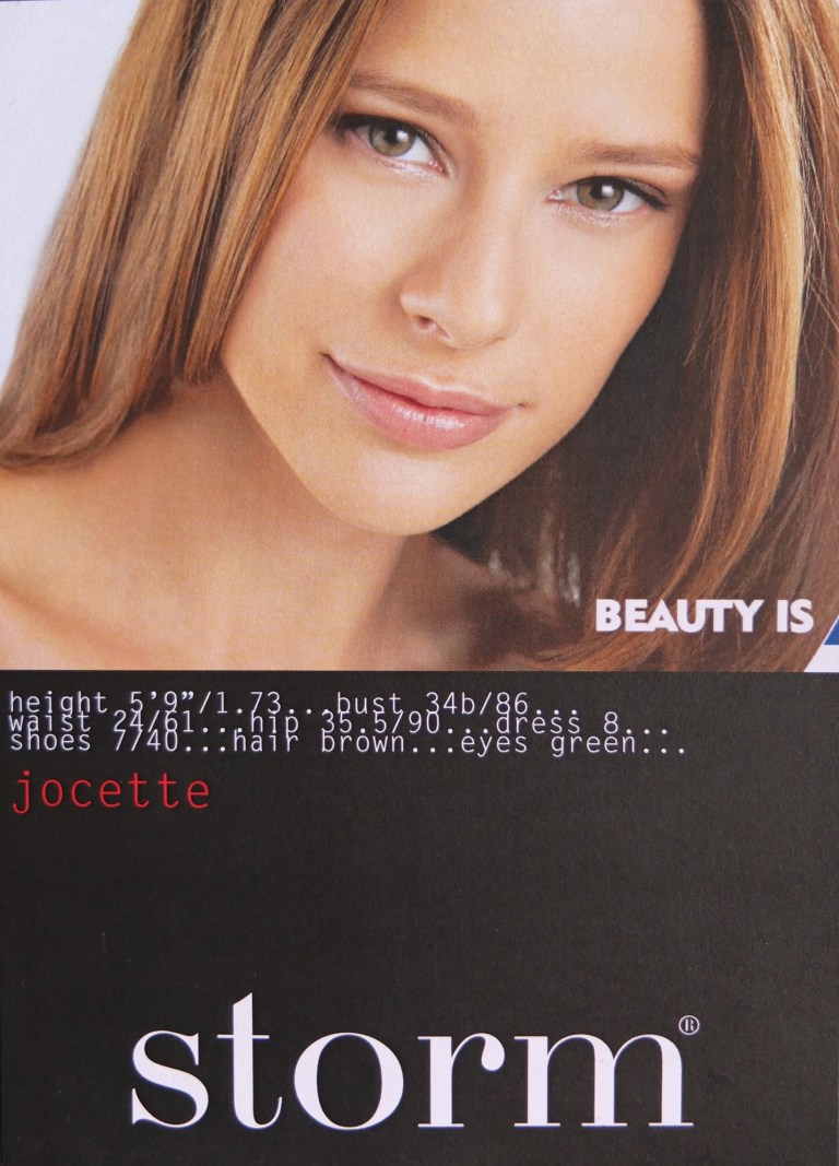 Jocette Coote Model Composite Card