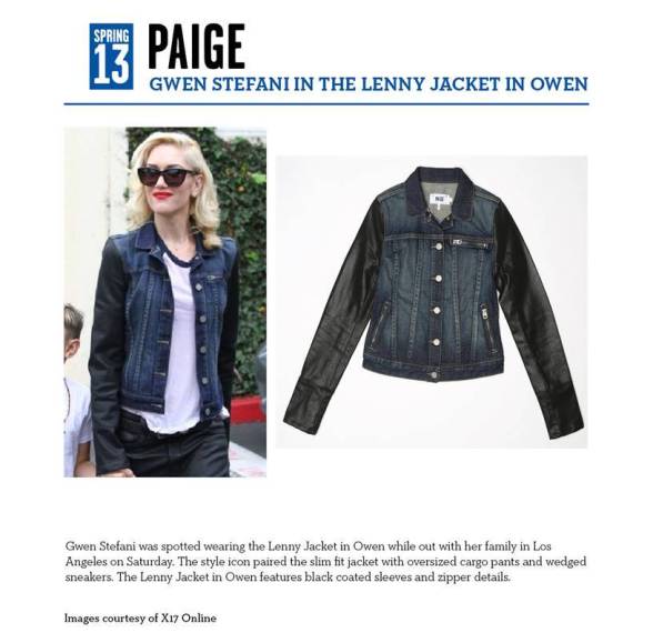 Gwen Stefani wears Paige